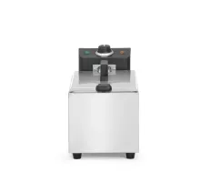 Фритюрница, HENDI, Budget Line, GN 1/3, 4л, серебряный, 230В/2800Вт, 184x404x(H)258мм