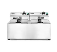 Manuālais friteris Profi Line, 2 x 8 l, Profi Line, 16L, 230V/7000W, 605x460x(H)369mm, 