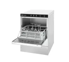 Stikla trauku mazgājamā mašīna 40x40 – elektromehāniskā vadība, 230V/2800W, 472x566x(H)705mm, 