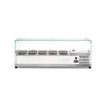 Galda aukstumvitrīna GN 1/4, Arktic, 5x GN 1/4, 230V/180W, 1205x335x(H)460mm, 