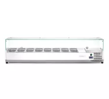 Galda aukstumvitrīna GN 1/4, Arktic, 8x GN 1/4, 230V/180W, 1805x335x(H)460mm, 