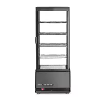 Atdzesēts displeja skapis, 98 l, Arktic, Melns, 230V/210W, 444x397x(H)1100mm, 