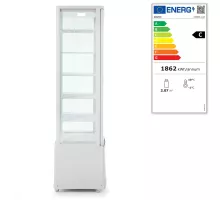 Atdzesēts displeja skapis, 270 l, Arktic, balta krāsa, Balts, 230V/290W, 550x520x(H)1870mm, 