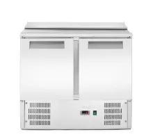 2-durvju atdzesēta salātu darba virsma ar paceļamu vāku, Arktic, 247L, 900x700x(H)860mm