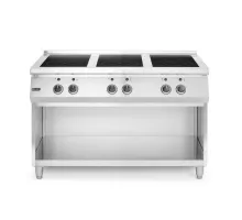 Indukcijas plīts ar 6 sildvirsmām, 400V/25500W, 1200x700x(H)890mm