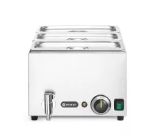 Komplekts: Ranger ar iztukšošanas krānu + 3x GN 1/3 ar vāku, GN 1/1, 230V/1000W, 605x332x(H)242mm.