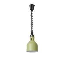 Cilindra formas lampa ēdienu siltuma uzturēšanai ar regulējamu augstumu, Zaļš, 230V/250W, ⌀175x(H)250mm