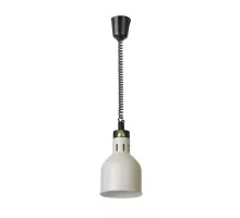 Cilindra formas lampa ēdienu siltuma uzturēšanai ar regulējamu augstumu, Balts, 230V/250W, ⌀175x(H)250mm