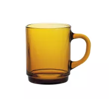 Glāze ar rokturi VERSAILLES AMBER, Duralex, VERSAILLES AMBER, 0,26L, Apelsīns, 6 gab., ⌀72x(H)89mm