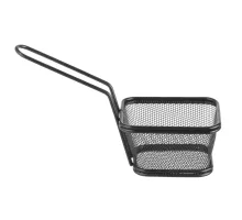Deep frying basket miniatures stackable black, 105x90x(H)60mm, 