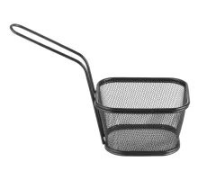 Deep frying basket miniatures stackable black, 130x115x(H)80mm, 