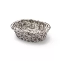 Bakery basket oval, Light grey, 250x190x(H)65mm, 