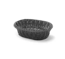 Bakery basket oval, Black, 250x190x(H)65mm, 
