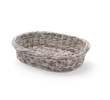 Bakery basket oval, Light grey, 320x230x(H)70mm, 
