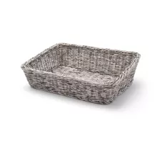 Bakery basket angled, Light grey, 400x300x(H)120mm, 