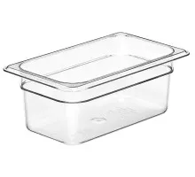 Camwear GN 1/4 konteiners no polikarbonāta, Cambro, GN 1/4, 2,5L, Caurspīdīgs, 162x265x(H)100mm