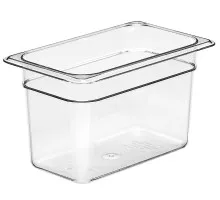Camwear GN 1/4 konteiners no polikarbonāta, Cambro, GN 1/4, 3,7L, Caurspīdīgs, 162x265x(H)150mm