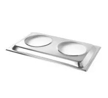 Statīvs diviem Bain-Marie traukiem, konversija, GN 1/1, 530x325x(H)30mm