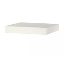 Butcher block HDPE, block, White, 500x400x(H)80mm