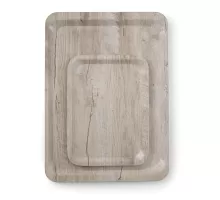 Servēšanas paplāte ar melamīna laminātu, ar koka rakstu, AmerBox, Gaišas koksnes , 240x340mm