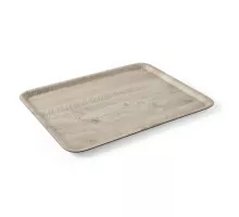 Servēšanas paplāte ar melamīna laminātu, ar koka rakstu, AmerBox, Gaišas koksnes , 370x530mm