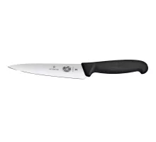 Нож кухонный, широкое лезвие, Victorinox, черный, (L)284 мм