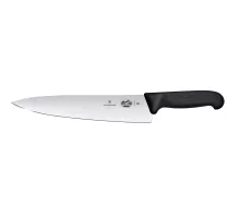 Нож кухонный, широкое лезвие, Victorinox, черный, (L)380 мм