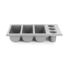 Galda piederumu konteiners GN 1/1, Gaiši pelēks, 530x325x(H)105mm, 
