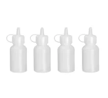 Mini sauce dispenser - set of 4 pcs., 0,03L, Transparent, ⌀30x(H)85mm