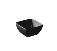 Kvadrātveida trauks, melns, 190x190x(H)90mm