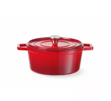 Emaljēts čuguna katls, 3,7L, Sarkans, 317x240x(H)105mm, 