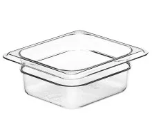 Camwear GN 1/6 polikarbonāta konteiners, Cambro, GN 1/6, 1L, Caurspīdīgs, 162x176x(H)65mm