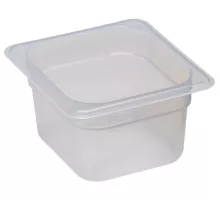 Container GN 1/6 transparent polypropylene., Cambro, GN 1/6, 1,5L, Transparent, 162x176x(H)100mm
