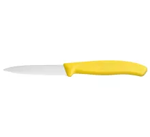 Зазубренный нож для овощей, Victorinox, желтый, (L)190 мм