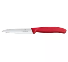 Гладкий нож для овощей, Victorinox, красный, (L)212 мм
