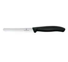 Нож для томатов, Victorinox, черный, (L)219 мм