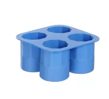 Ledus šota glāzes veida kubiņu forma, BarUp, Zils, 122x122x(H)60mm, 