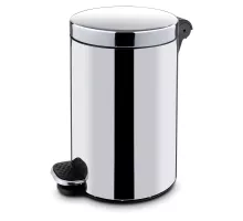 Apaļa atkritumu urna ar pedāļiem un iekšējo tvertni, 5L, ⌀210x(H)280mm