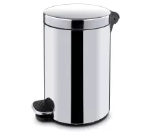 Apaļa atkritumu urna ar kājas pedāli un noņemamu konteineru, 30L, ø300x(H)650mm