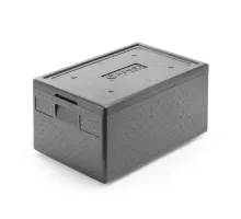 Termokonteineri, izgatavoti no piocelan, Kitchen Line, GN 1/1, 46L, Melns, 600x400x(H)320mm