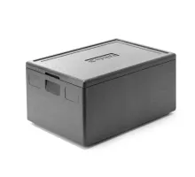 Termokonteineri, izgatavoti no piocelan, Kitchen Line, GN 1/1, 80L, Melns, 685x485x(H)360mm