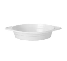 Plastmasas bļoda 0,35l - komplekts 100 gab., Balts, ⌀155x(H)32mm