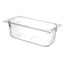Polikarbonāta trauks saldējumam, 5L, Caurspīdīgs, 360x165x(H)120mm, 