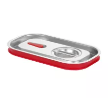 Крышка для контейнеров GN с силиконовым ободком, Kitchen Line, GN 1/4, 265x162 мм