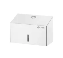 Papīra dvieļu dozators, noslēdzams, HENDI, 250 gabali, Sudraba, 260x120x(H)160mm
