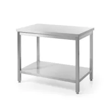 Central work table heavy duty with shelf, 700 mm deep, Kitchen Line, 800x700x(H)850mm, 815830