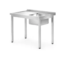 Izlietnes galds - skrūvējams, dziļums 700 mm, Kitchen Line, 1000x700x(H)850mm
