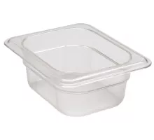 Camwear GN 1/8 polikarbonāta konteiners, Cambro, 0,7 l, H 65 mm, 0,7L, Caurspīdīgs, 161x132x(H)65mm