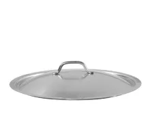 Pulēts vāks, nerūsējošais tērauds 18/10, ar augšējo rokturi, Profi Line, ⌀160x(H)45mm, Apaļa