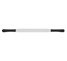 Flat spatula with two handles for smearing dough, with two handles